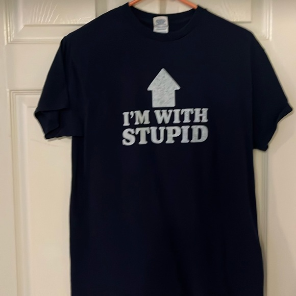 None Other - Men’s novelty t-shirt. Size medium. Navy.